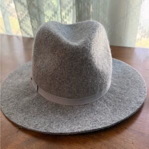 Nordstrom Gray Wool Felt Fedora Hat